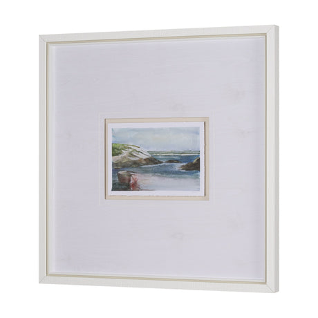 East Coast View IV by Mercana Studio a Hand Embellished Framed Art Print Matted under Glass by Mercana at Eve Furniture