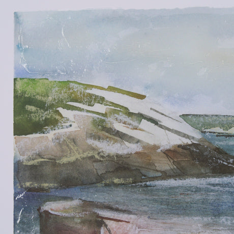 East Coast View IV by Mercana Studio a Hand Embellished Framed Art Print Matted under Glass by Mercana at Eve Furniture
