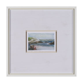 East Coast View IV by Mercana Studio a Hand Embellished Framed Art Print Matted under Glass by Mercana at Eve Furniture