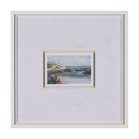 East Coast View IV by Mercana Studio a Hand Embellished Framed Art Print Matted under Glass by Mercana at Eve Furniture