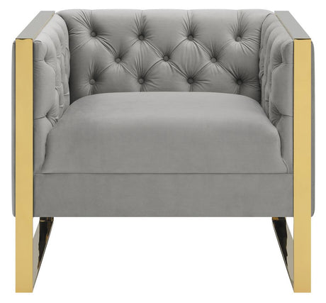 Eastbrook Tufted Back Chair Gray