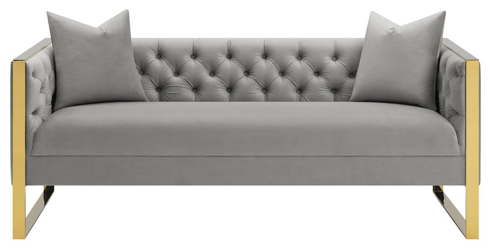 Eastbrook Tufted Back Sofa Gray