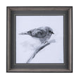 Eastern Blue BW III by Mercana Studio Hand Embellished Textured Framed Art Print Matted under Glass by Mercana at Eve Furniture