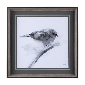 Eastern Blue BW III by Mercana Studio Hand Embellished Textured Framed Art Print Matted under Glass by Mercana at Eve Furniture