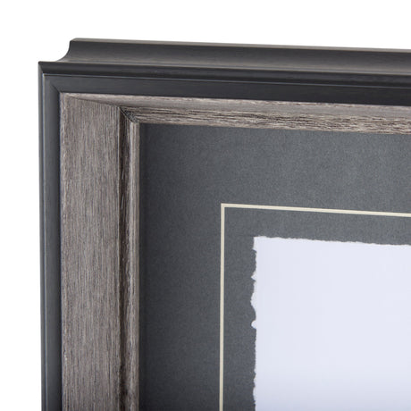 Eastern Blue BW IV by Mercana Studio a Hand Embellished Textured Framed Art Print Matted under Glass by Mercana at Eve Furniture
