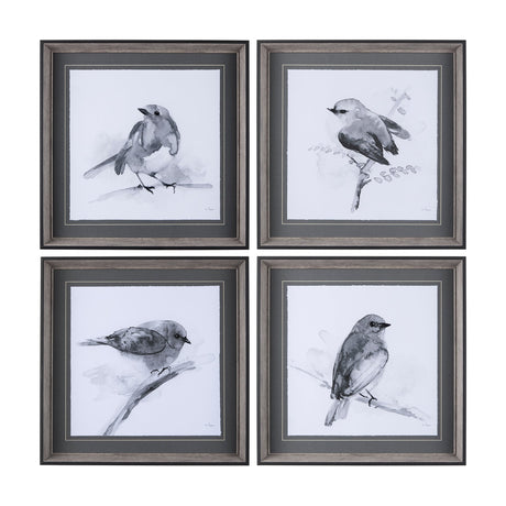 Eastern Blue BW IV by Mercana Studio a Hand Embellished Textured Framed Art Print Matted under Glass by Mercana at Eve Furniture