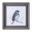 Eastern Blue BW IV by Mercana Studio a Hand Embellished Textured Framed Art Print Matted under Glass by Mercana at Eve Furniture