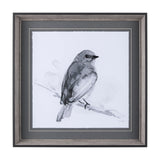 Eastern Blue BW IV by Mercana Studio a Hand Embellished Textured Framed Art Print Matted under Glass by Mercana at Eve Furniture