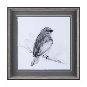 Eastern Blue BW IV by Mercana Studio a Hand Embellished Textured Framed Art Print Matted under Glass by Mercana at Eve Furniture