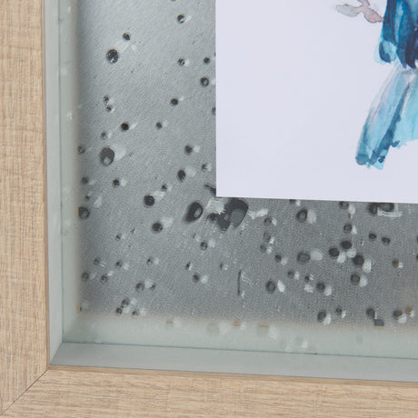 Eastern Blue II by Mercana Studio a Hand Embellished Textured Framed Art Print Matted under Glass by Mercana at Eve Furniture