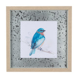 Eastern Blue II by Mercana Studio a Hand Embellished Textured Framed Art Print Matted under Glass by Mercana at Eve Furniture