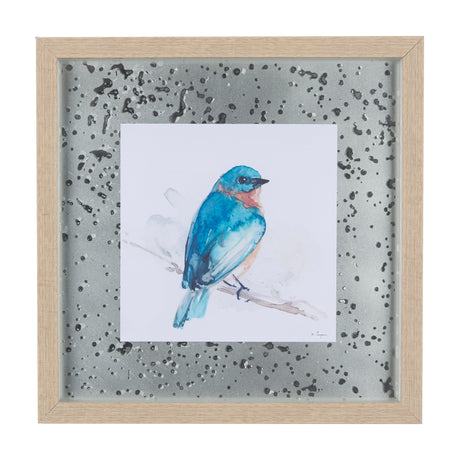 Eastern Blue II by Mercana Studio a Hand Embellished Textured Framed Art Print Matted under Glass by Mercana at Eve Furniture