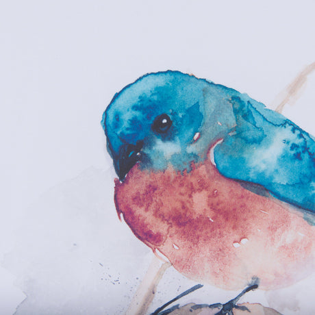 Eastern Blue III by Mercana Studio a Hand Embellished Textured Framed Art Print Matted under Glass by Mercana at Eve Furniture