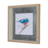 Eastern Blue IV by Mercana Studio a Hand Embellished Textured Framed Art Print Matted under Glass by Mercana at Eve Furniture