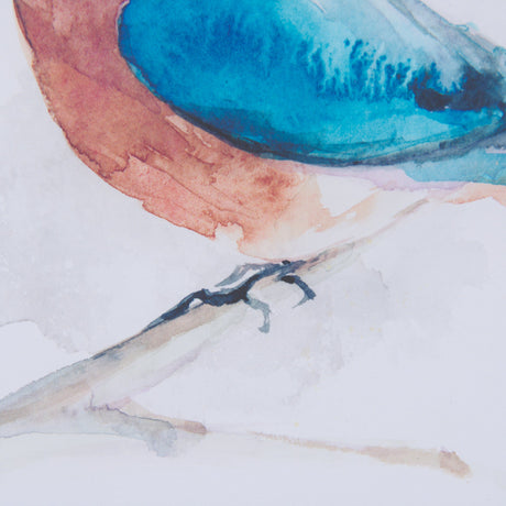 Eastern Blue V by Mercana Studio a Hand Embellished Textured Framed Art Print Matted under Glass by Mercana at Eve Furniture