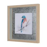 Eastern Blue VI by Mercana Studio a Hand Embellished Textured Framed Art Print Matted under Glass by Mercana at Eve Furniture