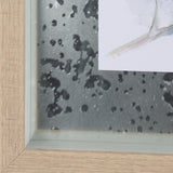 Eastern Blue VI by Mercana Studio a Hand Embellished Textured Framed Art Print Matted under Glass by Mercana at Eve Furniture