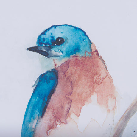 Eastern Blue VI by Mercana Studio a Hand Embellished Textured Framed Art Print Matted under Glass by Mercana at Eve Furniture
