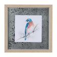 Eastern Blue VI by Mercana Studio a Hand Embellished Textured Framed Art Print Matted under Glass by Mercana at Eve Furniture