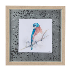 Eastern Blue VI by Mercana Studio a Hand Embellished Textured Framed Art Print Matted under Glass by Mercana at Eve Furniture