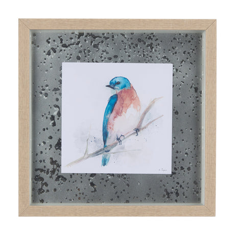 Eastern Blue VI by Mercana Studio a Hand Embellished Textured Framed Art Print Matted under Glass by Mercana at Eve Furniture