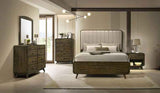Eastlin Walnut 4-Piece Queen Bedroom Set by Furniture of America at Eve Furniture