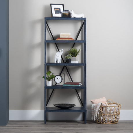 Eastline Blue Etagere by Crestview at Eve Furniture