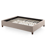 Eastman Oat King Platform Bed Base by Malouf at Eve Furniture