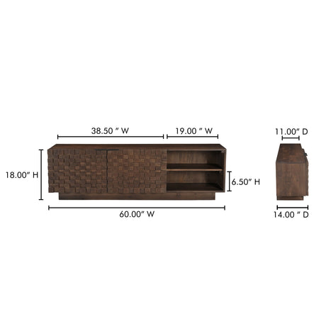 Easton Brown Media Cabinet by MOES at Eve Furniture