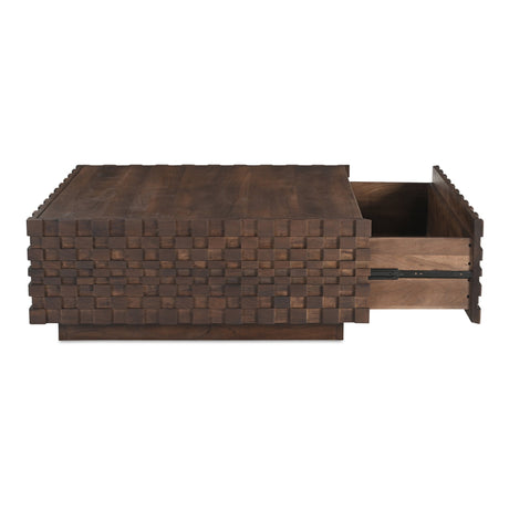 Easton Brown Storage Coffee Table by MOES at Eve Furniture