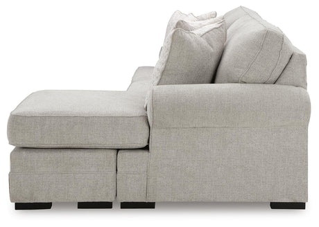Eastonbridge Shadow Sofa Chaise and Ottoman by Ashley at Eve Furniture