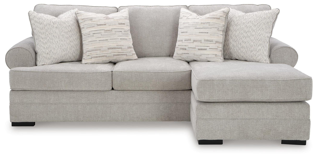 Eastonbridge Shadow Sofa Chaise and Ottoman by Ashley at Eve Furniture