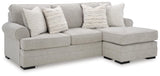 Eastonbridge Shadow Sofa Chaise and Ottoman by Ashley at Eve Furniture