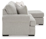 Eastonbridge Shadow Sofa Chaise and Ottoman by Ashley at Eve Furniture