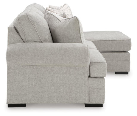 Eastonbridge Shadow Sofa Chaise and Ottoman by Ashley at Eve Furniture