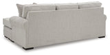 Eastonbridge Shadow Sofa Chaise and Ottoman by Ashley at Eve Furniture