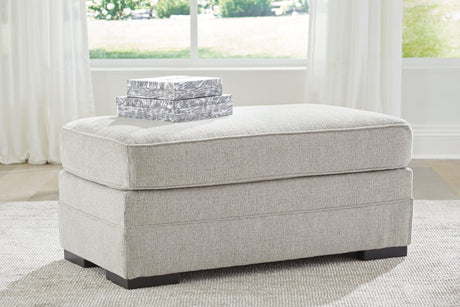 Eastonbridge Shadow Ottoman by Ashley at Eve Furniture