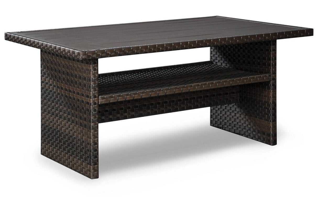 Easy Isle Dark Brown/Beige Multi-Use Table by Ashley at Eve Furniture