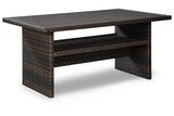 Easy Isle Dark Brown/Beige Multi-Use Table by Ashley at Eve Furniture