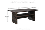 Easy Isle Dark Brown/Beige Multi-Use Table by Ashley at Eve Furniture