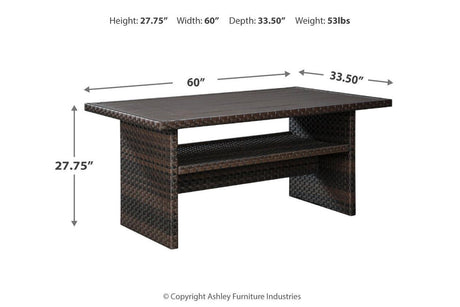 Easy Isle Dark Brown/Beige Multi-Use Table by Ashley at Eve Furniture