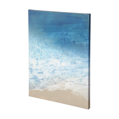 Ebb & Flow I by Victoria Borges a Hand Embellished Textured Canvas by Mercana at Eve Furniture