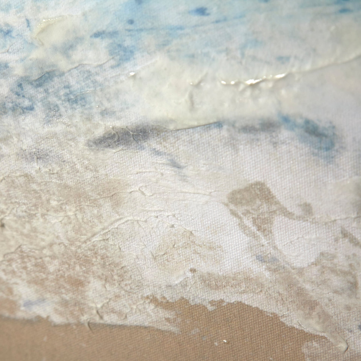 Ebb & Flow I by Victoria Borges a Hand Embellished Textured Canvas by Mercana at Eve Furniture