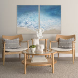 Ebb & Flow I by Victoria Borges a Hand Embellished Textured Canvas by Mercana at Eve Furniture