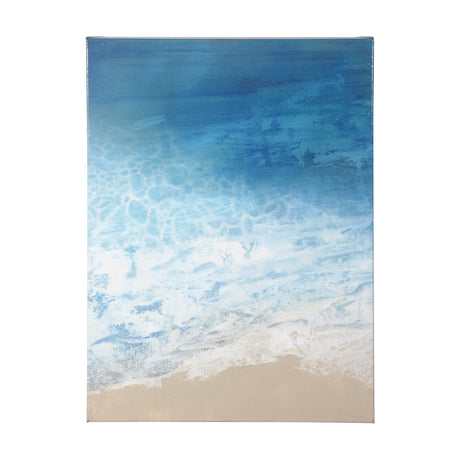 Ebb & Flow I by Victoria Borges a Hand Embellished Textured Canvas by Mercana at Eve Furniture