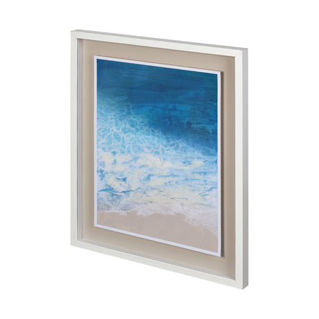 Ebb & Flow I by Victoria Borges a Hand Embellished Textured Framed Art Print Matted under Glass by Mercana at Eve Furniture