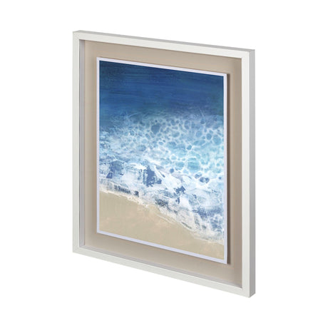 Ebb & Flow II by Victoria Borges a Hand Embellished Textured Framed Art Print Matted under Glass by Mercana at Eve Furniture