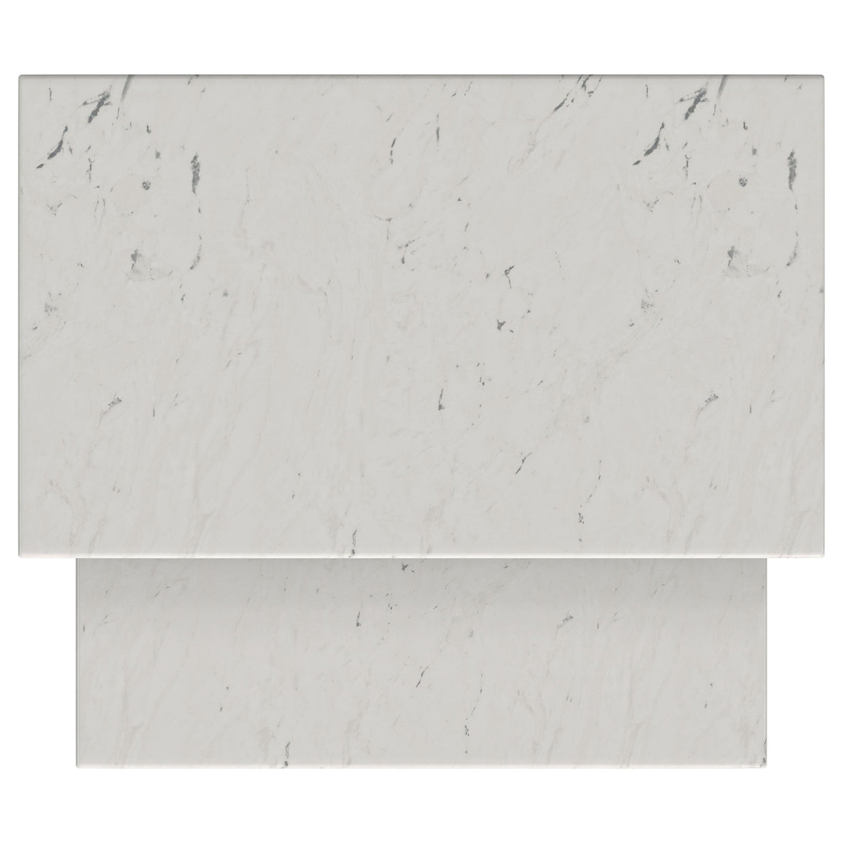 Ebby White 2-Piece Genuine Marble Top Nesting Coffee Tables by Coaster at Eve Furniture