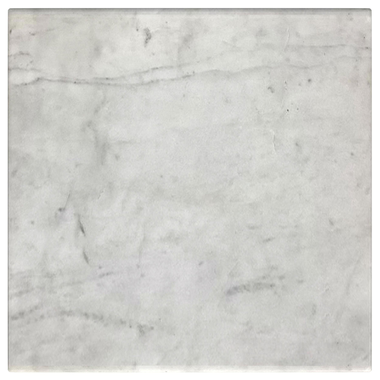 Ebby White Square Genuine Marble Top Metal End Table by Coaster at Eve Furniture