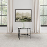 Ebby White Square Genuine Marble Top Metal End Table by Coaster at Eve Furniture